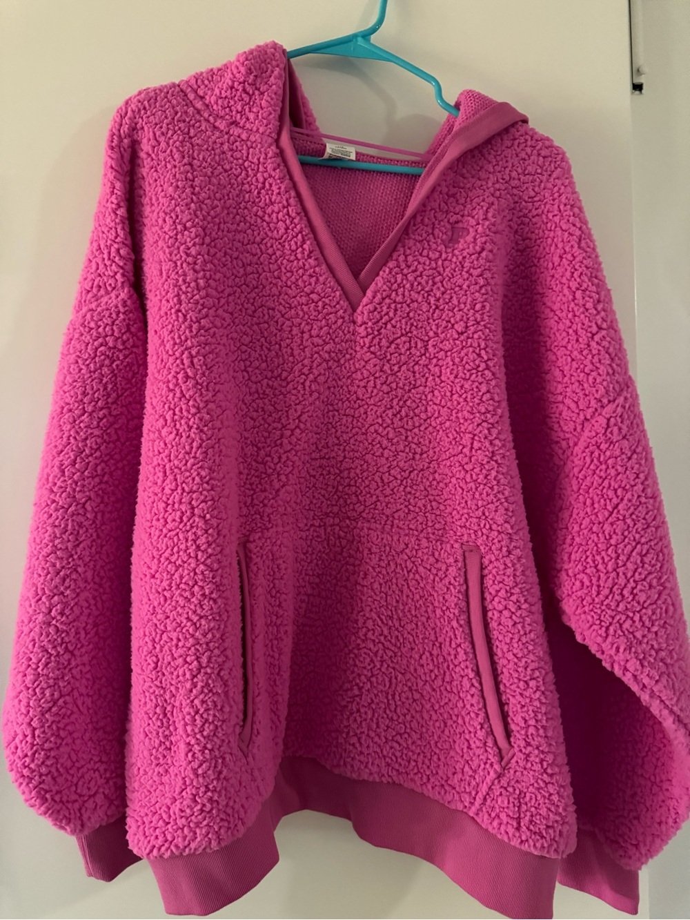 PINK Victoria’s Secret Cozy Pink Sherpa Hoodie